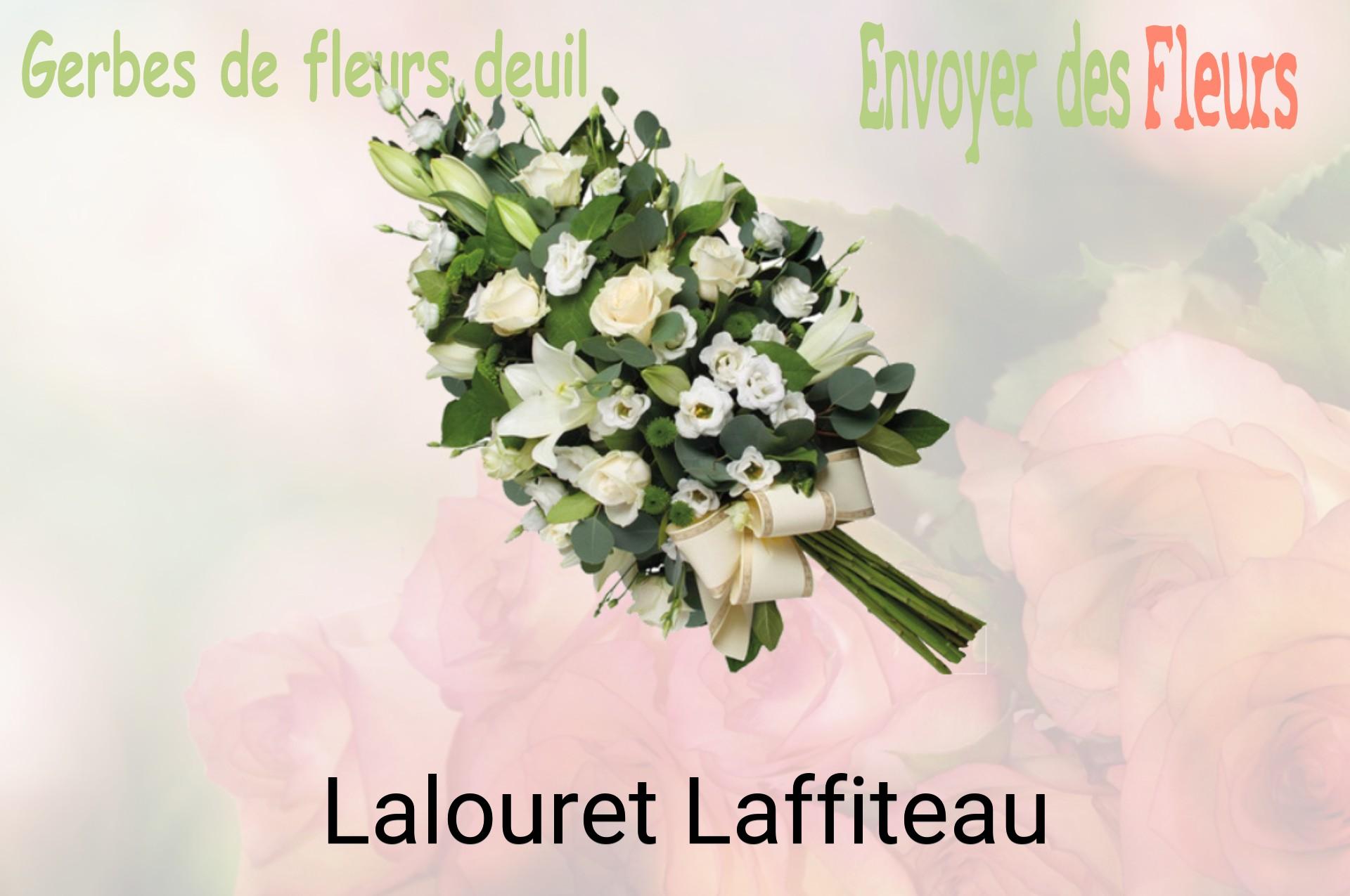 Gerbe de fleurs de deuil livrée à Lalouret-Laffiteau